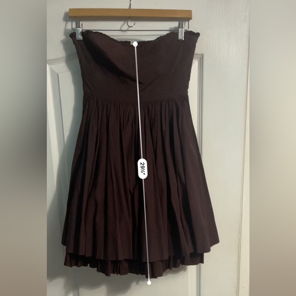 Miu Miu Strapless Pleated Dress - Picture 6 of 6